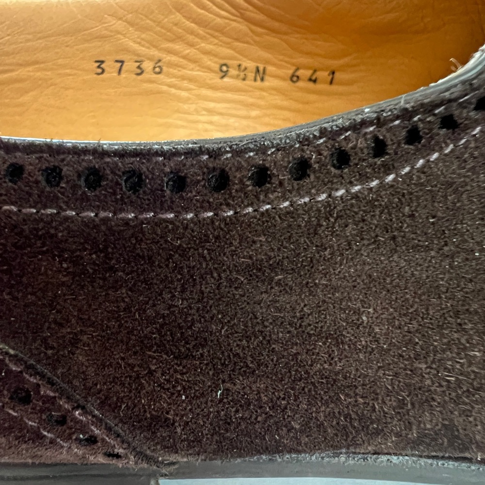 Gravati Per Neiman Marcus Women’s Suede Oxfords Size 9.5N Brown - Picture 9 of 11